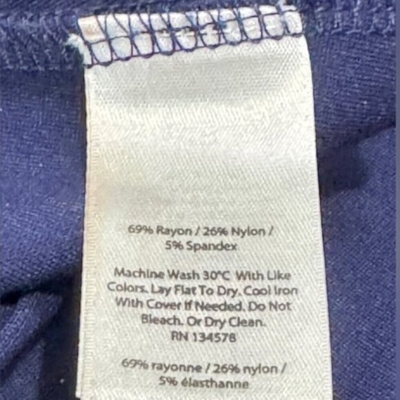 Vineyard Vines Small Blue A-Line Mini Skirt Stretch Pull-on Ponte Elastic Waist - Picture 4 of 4